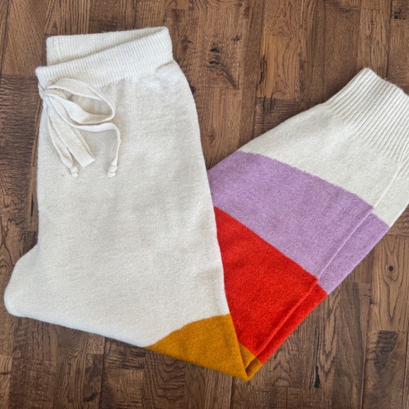 Daily Practice Huddle Up Sweatpants Colorblock Crazy Knit Women's Size M J - Picture 2 of 7